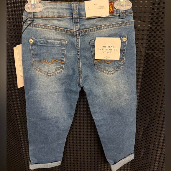 7 For All Mankind Light Blue Skinny Boyfriend Jeans - Picture 2 of 2